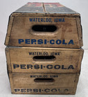 Vintage Pepsi-cola Wooden Crate Trunk     Waterloo  Iowa Advertising Storage Box