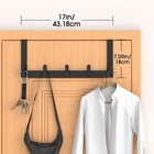 Chauncey Home Over The Door Hooks Fits 1 3 8  Doors  7  Ar Ms  Matte Black