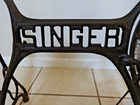 Antique Singer Cast Iron Base Stand For Sewing Machine Treadle Cabinet