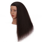 Mannequin Training Head 100 Real Hair With Clamp Holder 16  