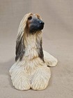 Sandicast Afghan Blonde Resin Dog Figurine Handcast 1988