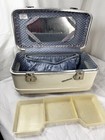 Vtg Wayfarer White Train Case Makeup Luggage Tray   Mirror 15x8x7  H Hard Shell