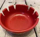 Vintage Strohs Beer Ashtray Nos Melamine 4  Deep Dish Stroh A Party Red