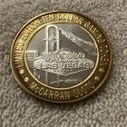 Las Vegas Nv Mccarran  10 Limited Edition Gaming Token -  999 Fine Silver