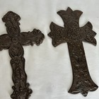 Cast Iron Cross Wall Decor Vintage Rustic Antique