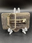 Vintage Coors Banquet Beer Belt Buckle Red Tone Breweriana Theme