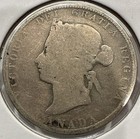 1881 25 Cents Canada Silver 25c Coin Queen Victoria Silver Quarter