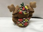 Vintage Coca Cola Reindeer Plush  Brown 6 In  Bean Bag  1998