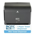 Pacific Blue Ultra 9  Mini Automatic Paper Towel Dispenser By Gp Pro Black