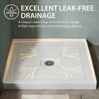 White Easy To Clean Center Drain Shower Base 36 x36 acrylic Bathroom Shower Pan