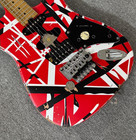 Legendary Evh Frankie Frankenstein Relic Electric Guitar Distressed Red Stripes