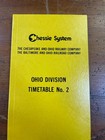 Chessie System   B o   C o Ohio Division Employee Timetable No  2   July 1  1980