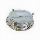 Vintage Six Piece Embossed Coaster Set   Rack International Silver Co With Box