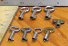 Vintage antique  Lot Of 7 Small Hollow Barrel Skeleton Keys Lot 1