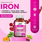 The Body Reserve Chelated Iron   Vitamin C Tablets - 120 Capsules