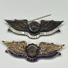 American Legion National Air Mail Roundup Wing Pins Lot 1952 1953 Enamel