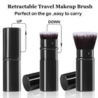 Retractable Makeup Brush  Travel Kabuki Powder Foundation Makeup Brush Face B   