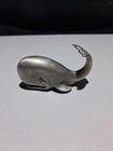 Vintage Hudson Pewter Whale  604 Nautical Paperweight Figurine Made In Usa    F