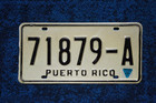 1980 1981 Puerto Rico License Plate - Nice Original