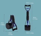 Non-breakable Pet Dog Pooper Scooper With Handle Portable Scooper Waste Pick Up