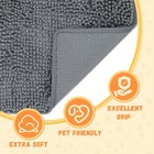 2pcs Absorbent Dog Door Mat For Muddy Paws Non-slip Washable 24x17inch 32x20inch