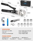 Hydraulic Copper Tube Fittings Press Crimping Tool Kit For 1 2  3 4  1  Pex Pipe
