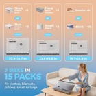 15 Pack Vacuum Seal Bags For Clothing With Wireless Electric Pump Travel   Home