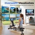 Merach Magnetic Rowing Machine 350lbs 16 Levels Of Quiet Resistance W  Bluetooth
