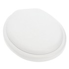 New  Ginsey Elongated Soft Toilet Seat  White