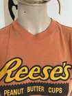Vintage 80s Reese   s Cups Hershey Tee Two Great Tastes Advertising Paper Thin 