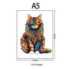 Cat Wooden Jigsaw Puzzles Wooden Puzzle For Adults Kids  Animal Wood Cut Puzzles