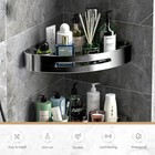 Shower Caddy Shelf Bathroom Corner Bath Storage Holder Ss304 Organizer Rack 2pcs