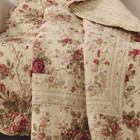 Greenland Home Antique Rose - Classic Traditional Floral - 100  Cotton Quilted T