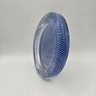 Mikasa Oval Blue Cut Solid Glass Photo Picture Frame Made In Japan Vintage 