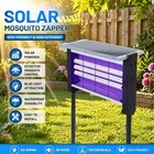 4500v Solar Bug Zapper Outdoor Mosquito Zapper Waterproof Rechargeable Fly Trap