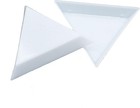 20 Pcs Bead Sorting Trays Triangle White Plastic