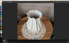 9  Sour Cream Hearth And Hand With Magnolia New Scalloped-free Shipping 