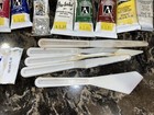 Lot Of 25 Oil Paint Tube Wonton   Newton  Grumbacher  Weber Used  5 Royal Tools