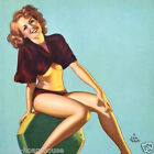 Original Never To Young Pinup Promotional Grocery Store Calendar 1940s Nos
