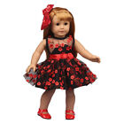 Fashion Gauze Skirt Flower Dress   Bow Made For 18   American Girl Doll Clothes