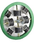 Round Hopper Magnet  9 X 9-inch  Multicolour  -8 Pieces