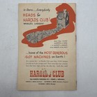 Vintage 1949 Harolds Club Hotel And Casino Gaming Guide Reno Nevada Gambling