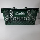 Joann Fabrics And Crafts Store Shopping Hand Basket Green Carry Cart 