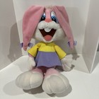 Vintage Tiny Toons Pink Babs Bunny 1990 Applause Plush Rabbit Stuffed Animal