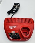 Milwaukee M12 Rivet Tool 2550-20 And M12 Red Lithium Xc 6 0ah Battery   Charger