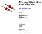 Atro Kt59-62003-ht Poly Polyurethane Front Motor Mount Kit Kenworth T600 W900
