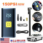 150 Psi Air Compressor Tire Inflator Fits Car Moto Bike Tires Air Pump Cordless