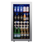 Ca lefort Beverage Cooler Refrigerator Led Light Display 120 Cans Mini Fridge