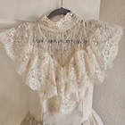 Vintage Gunne Sax Wedding Dress 5 Neo Victorian Floral Ivory Lace Hoop Skirt
