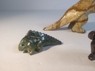 Vintage Mixed Lot Of Unique Soapstone Dinosaurs  Prehistoric Animals 5 Pc 